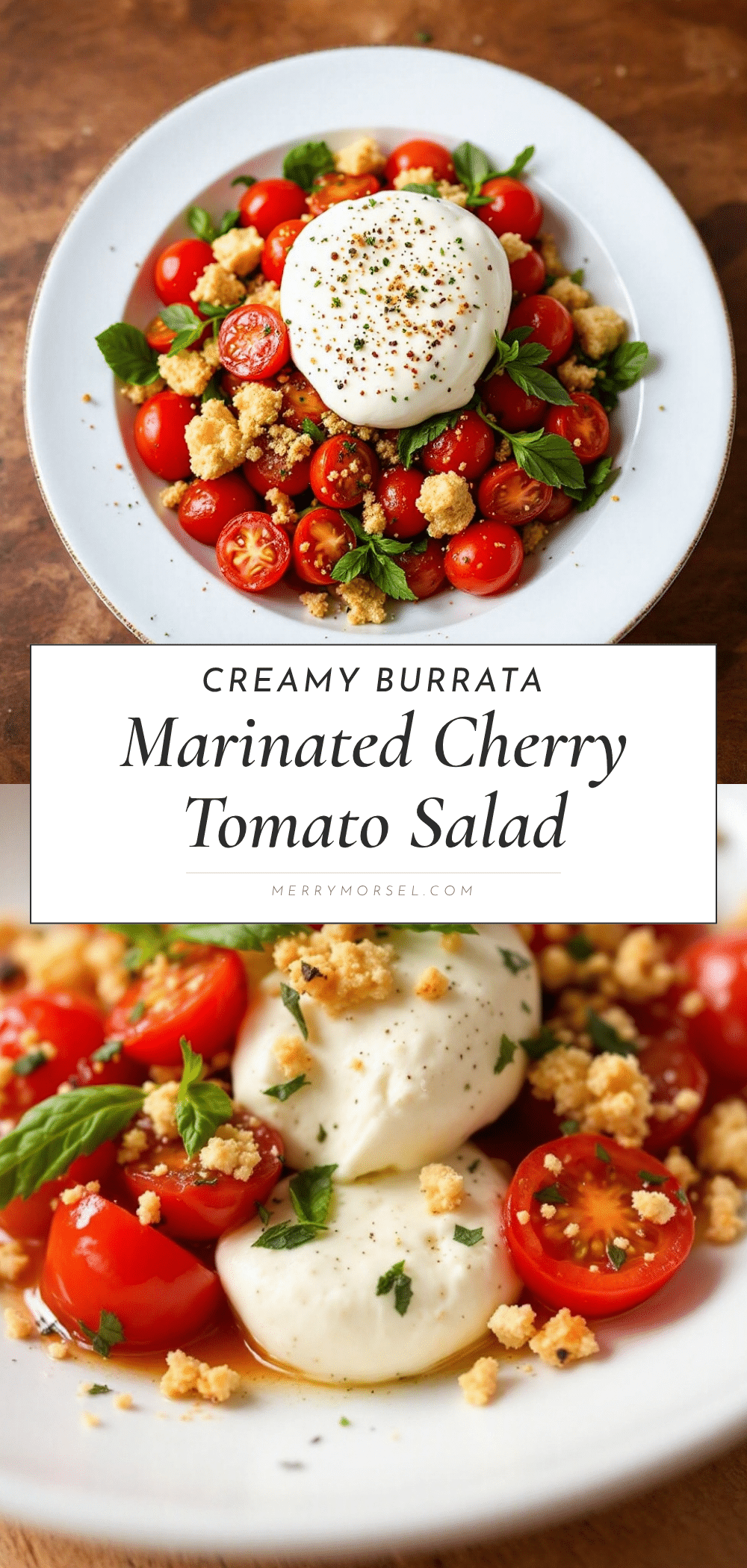 marinated cherry tomato burrata salad recipe