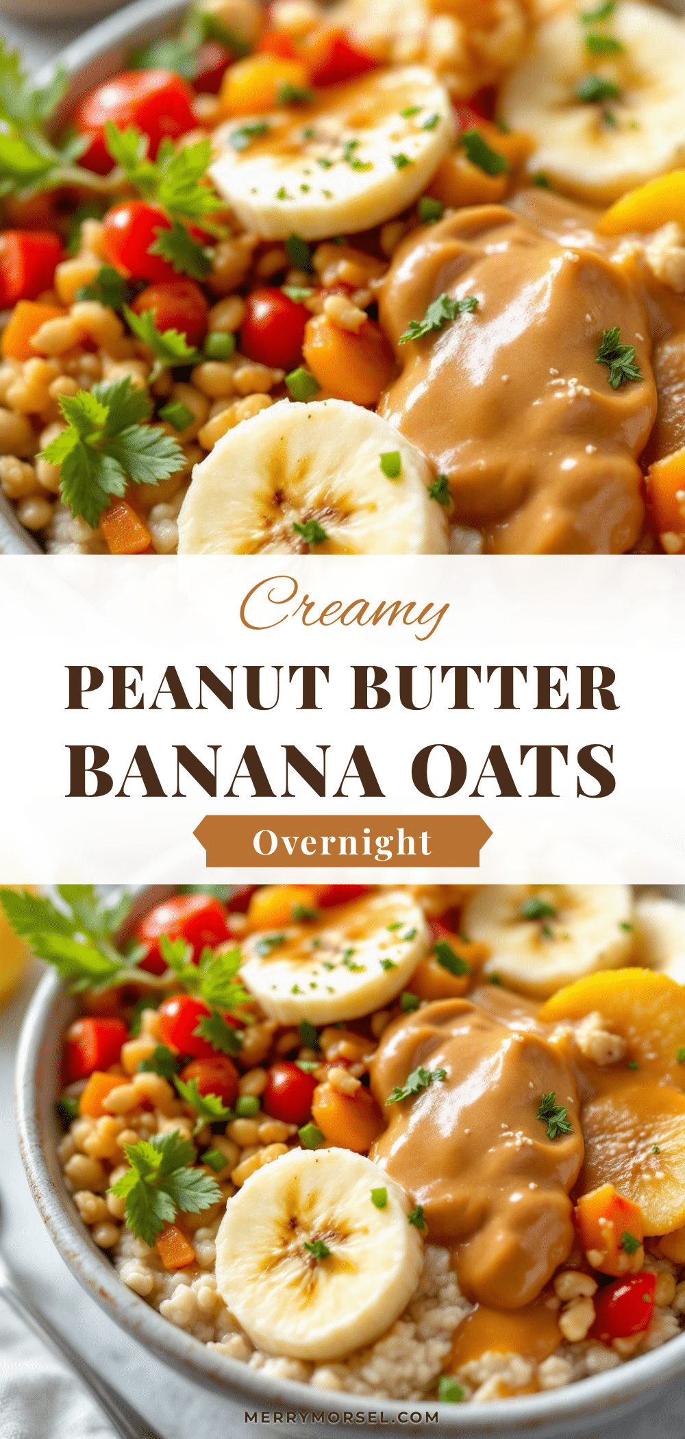 peanut butter banana overnight oats recipe