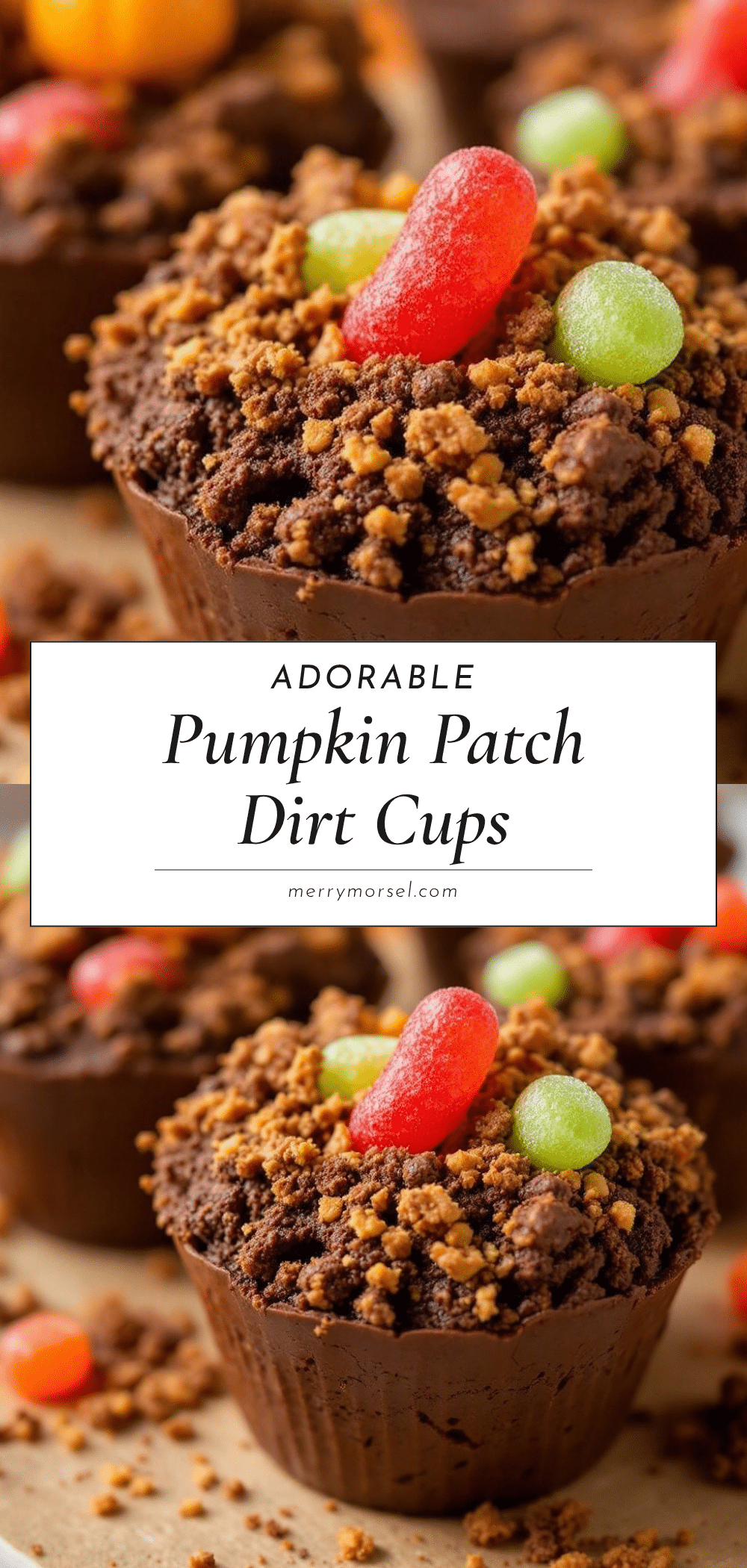 pumpkin patch dirt cups recipe