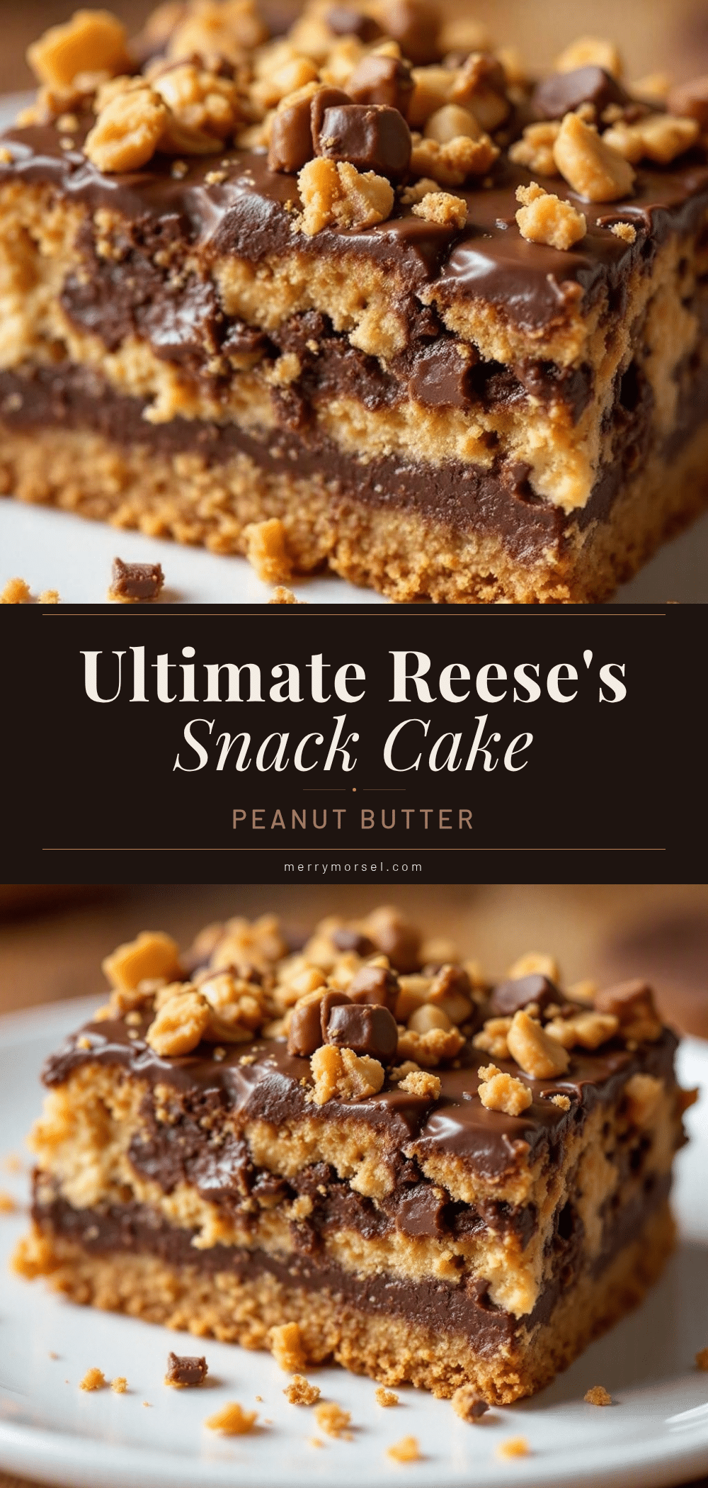 Reeses Peanut Butter Chocolate Snack Cake recipe