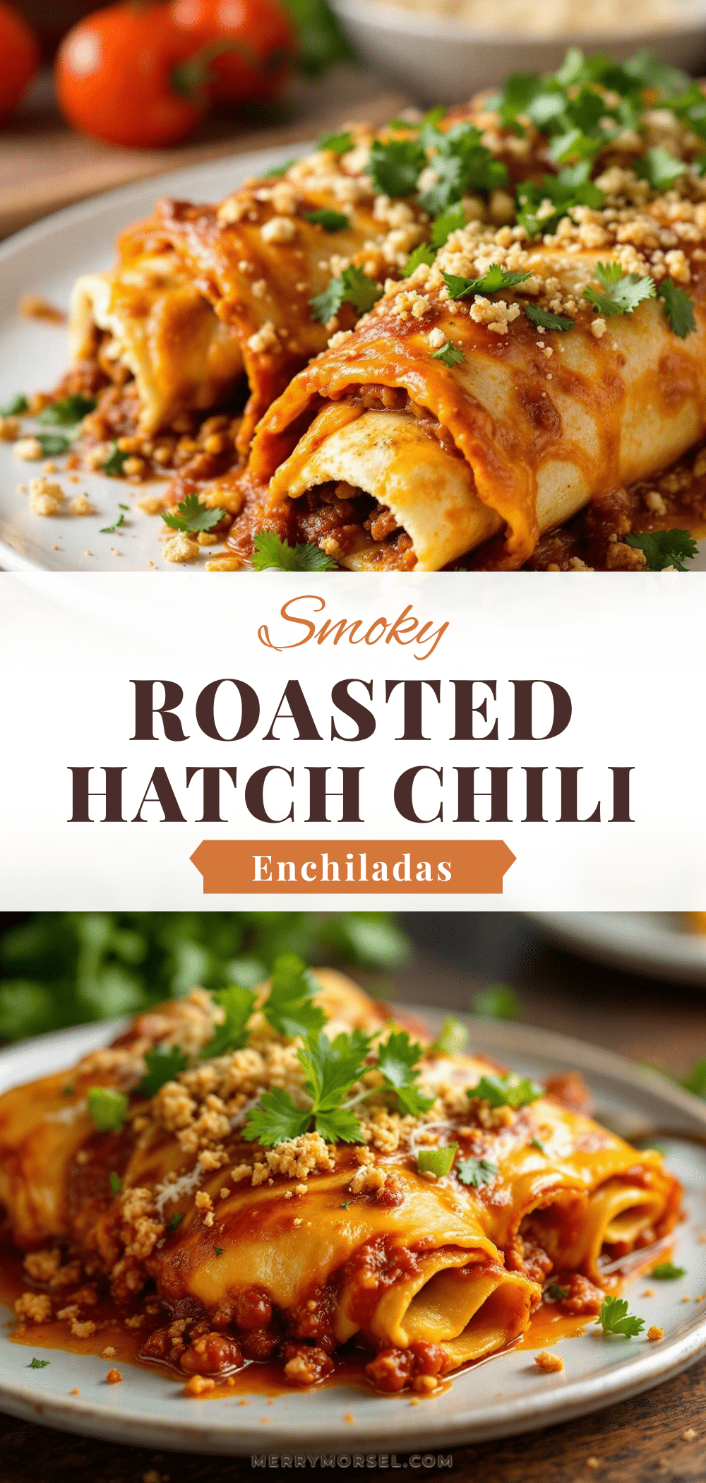 Smoky Roasted Hatch Chili Enchiladas recipe