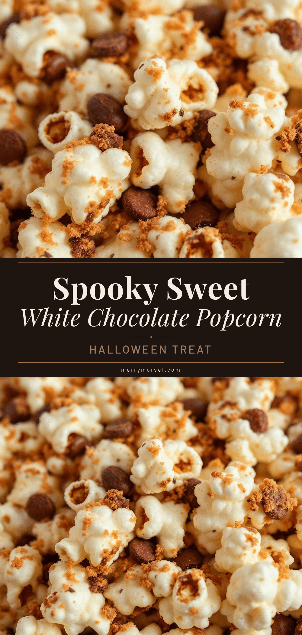 white chocolate halloween popcorn mix recipe
