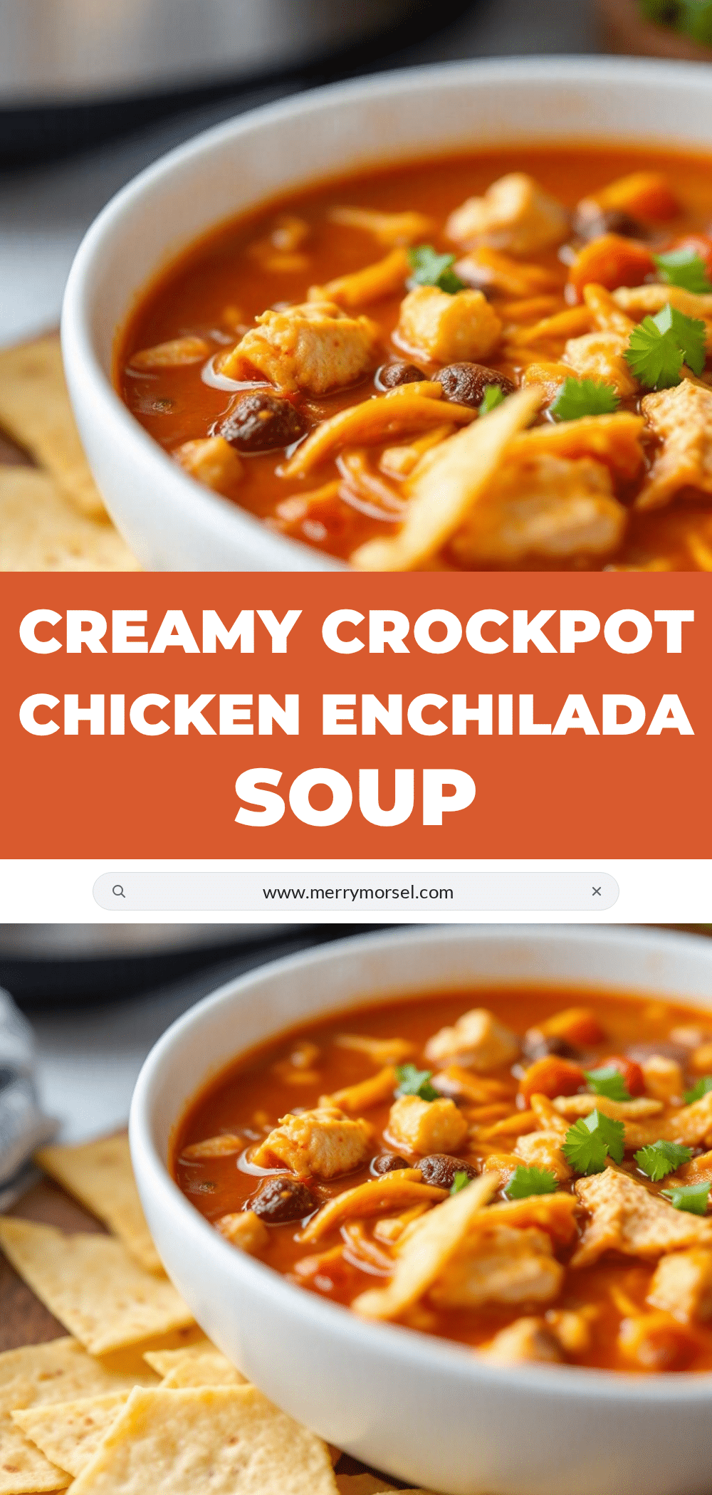 creamy crockpot chicken enchilada soup recipe