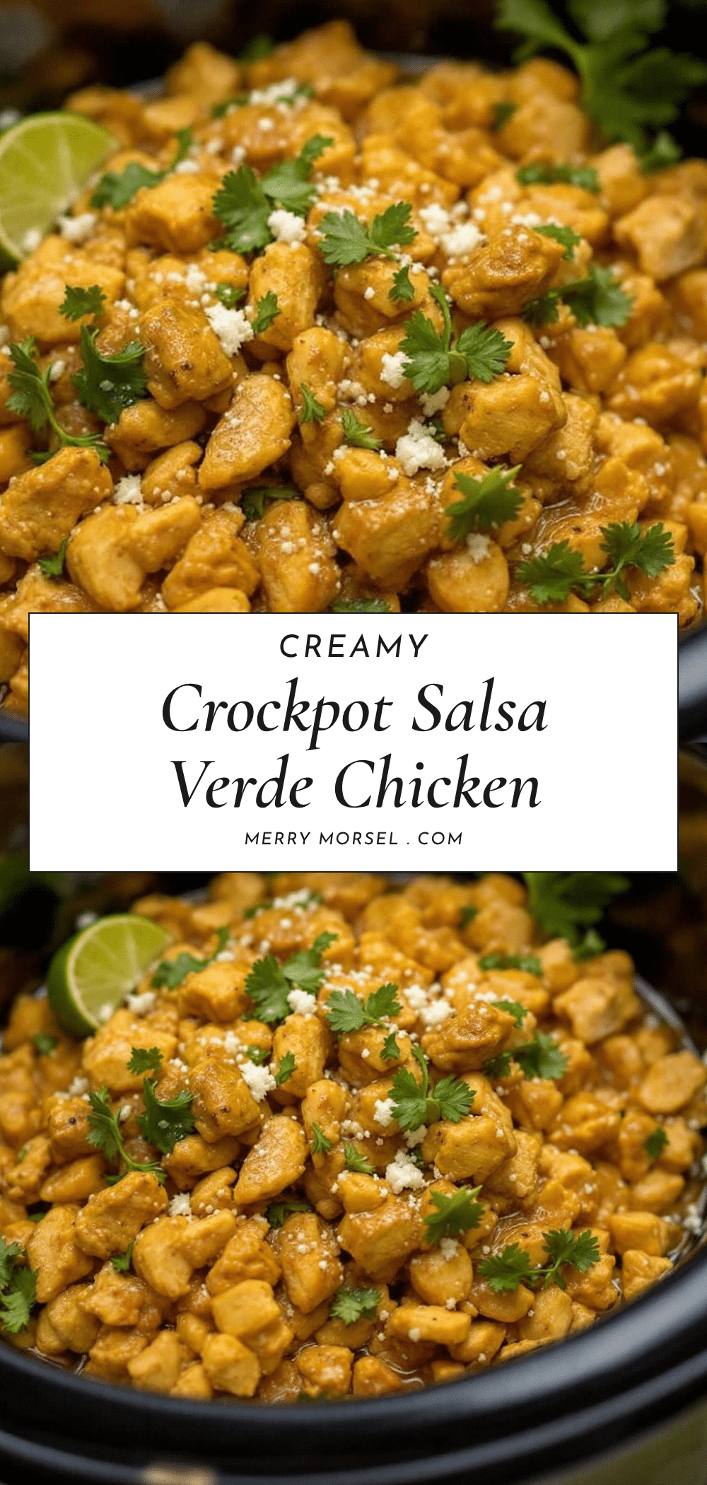 creamy crockpot salsa verde chicken recipe