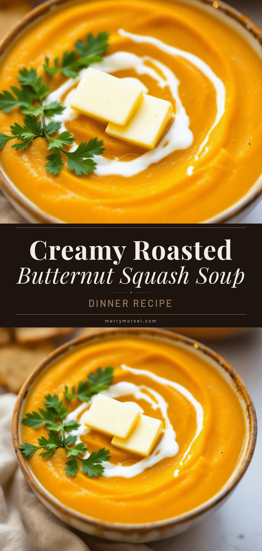Creamy Roasted Butternut Squash Soup recipe