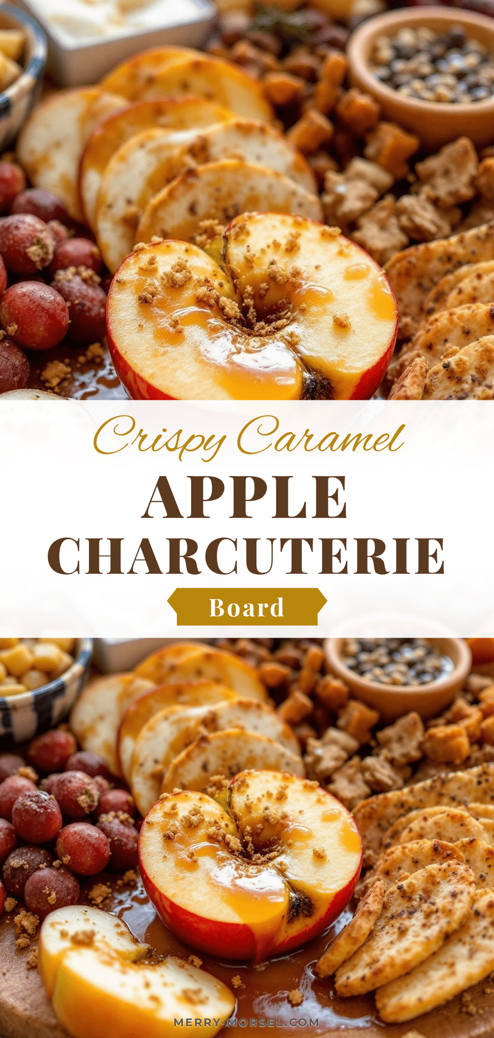 crispy caramel apple charcuterie board recipe