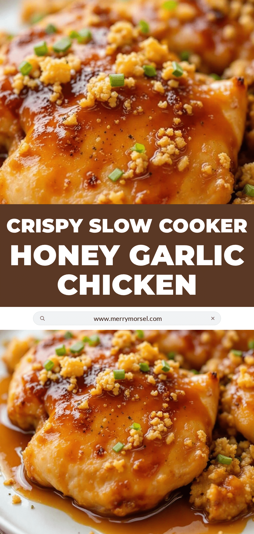 crispy slow cooker honey garlic chicken thighs recipe