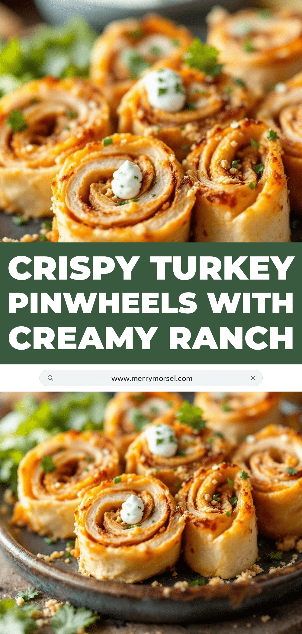 crispy turkey pinwheel roll-ups recipe
