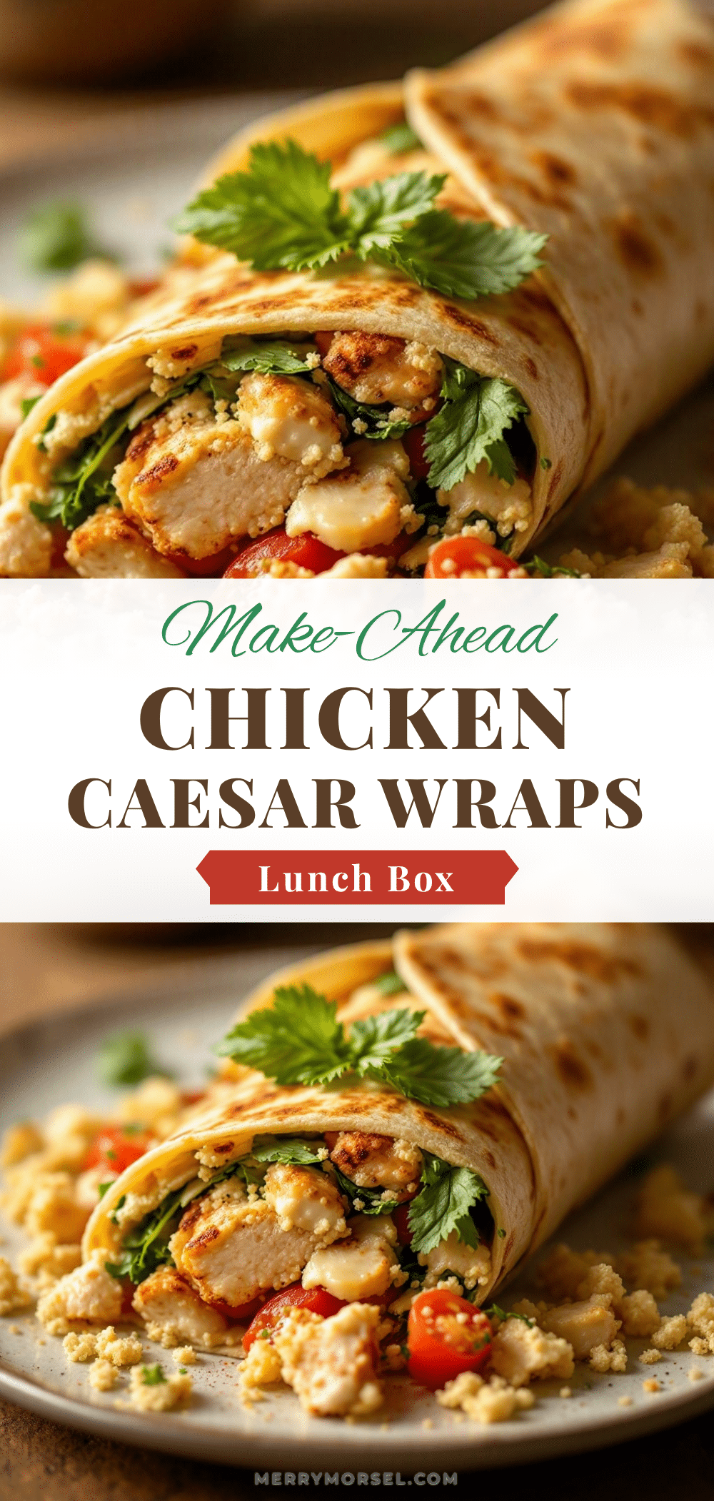 Easy Make-Ahead Chicken Caesar Wraps recipe