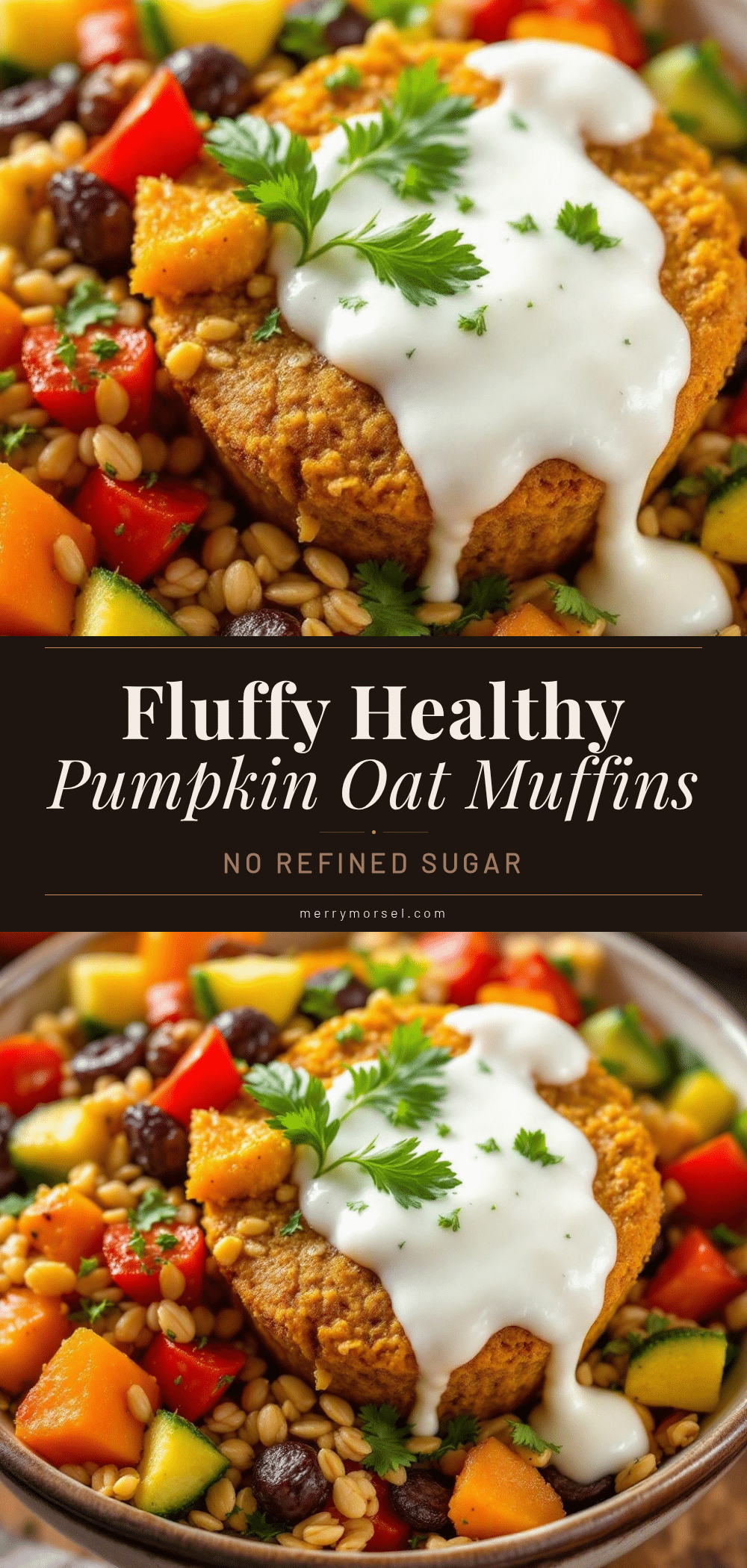 fluffy healthy pumpkin oat muffins recipe