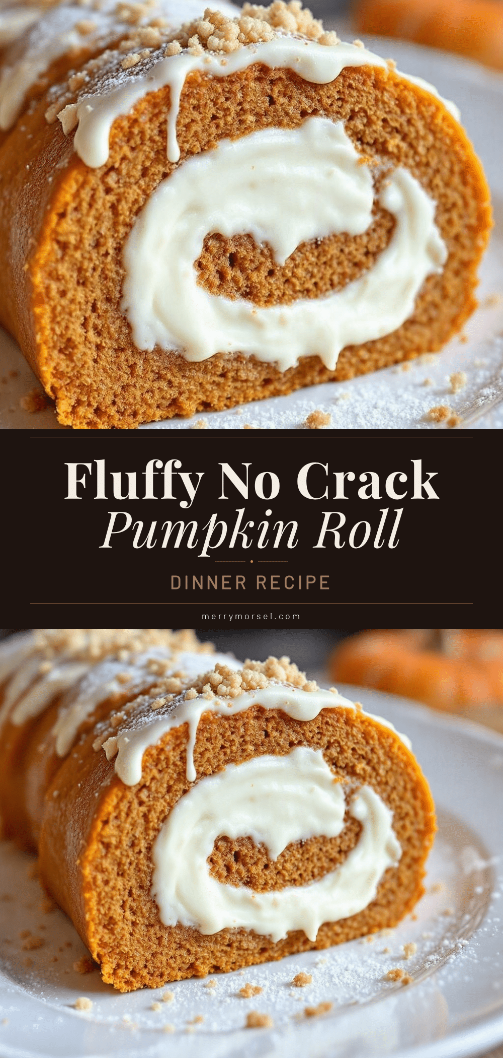 fluffy no-crack pumpkin roll recipe