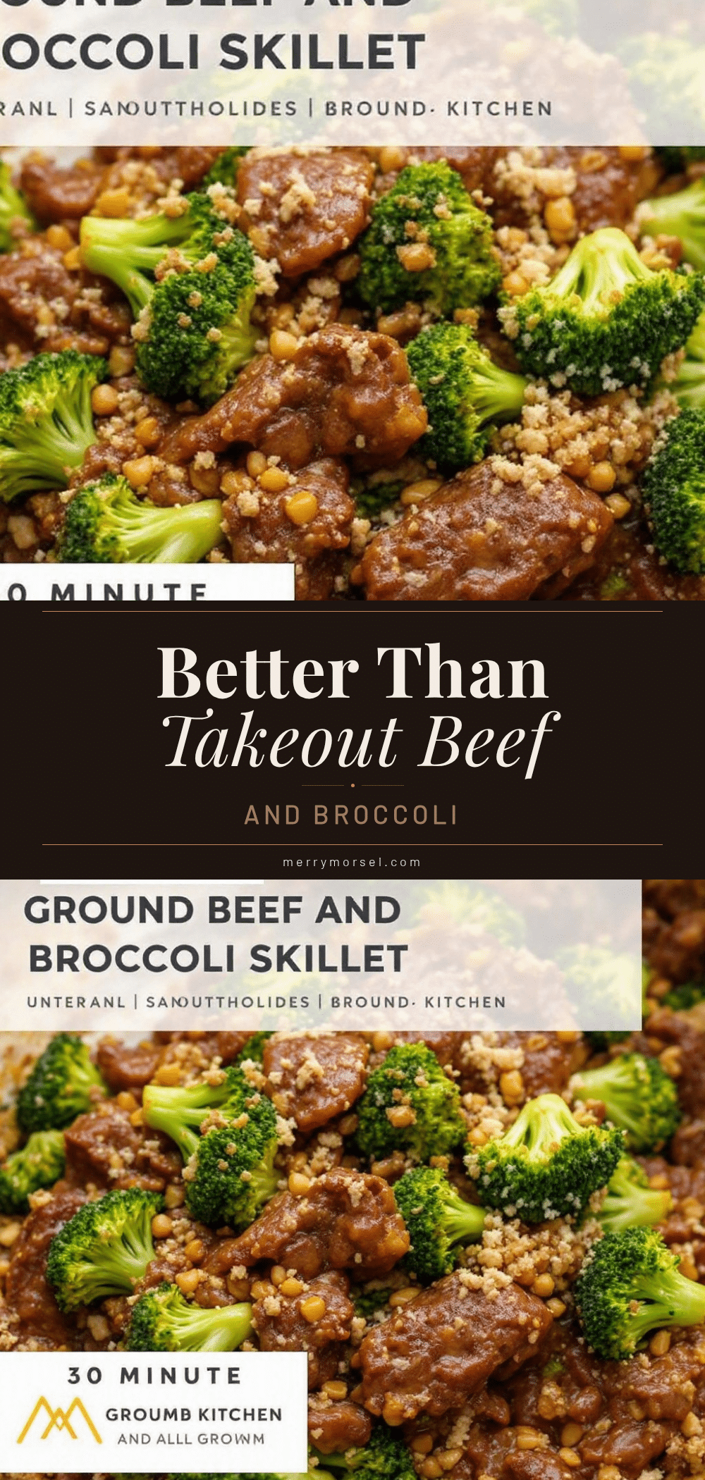 ground beef and broccoli skillet recipe