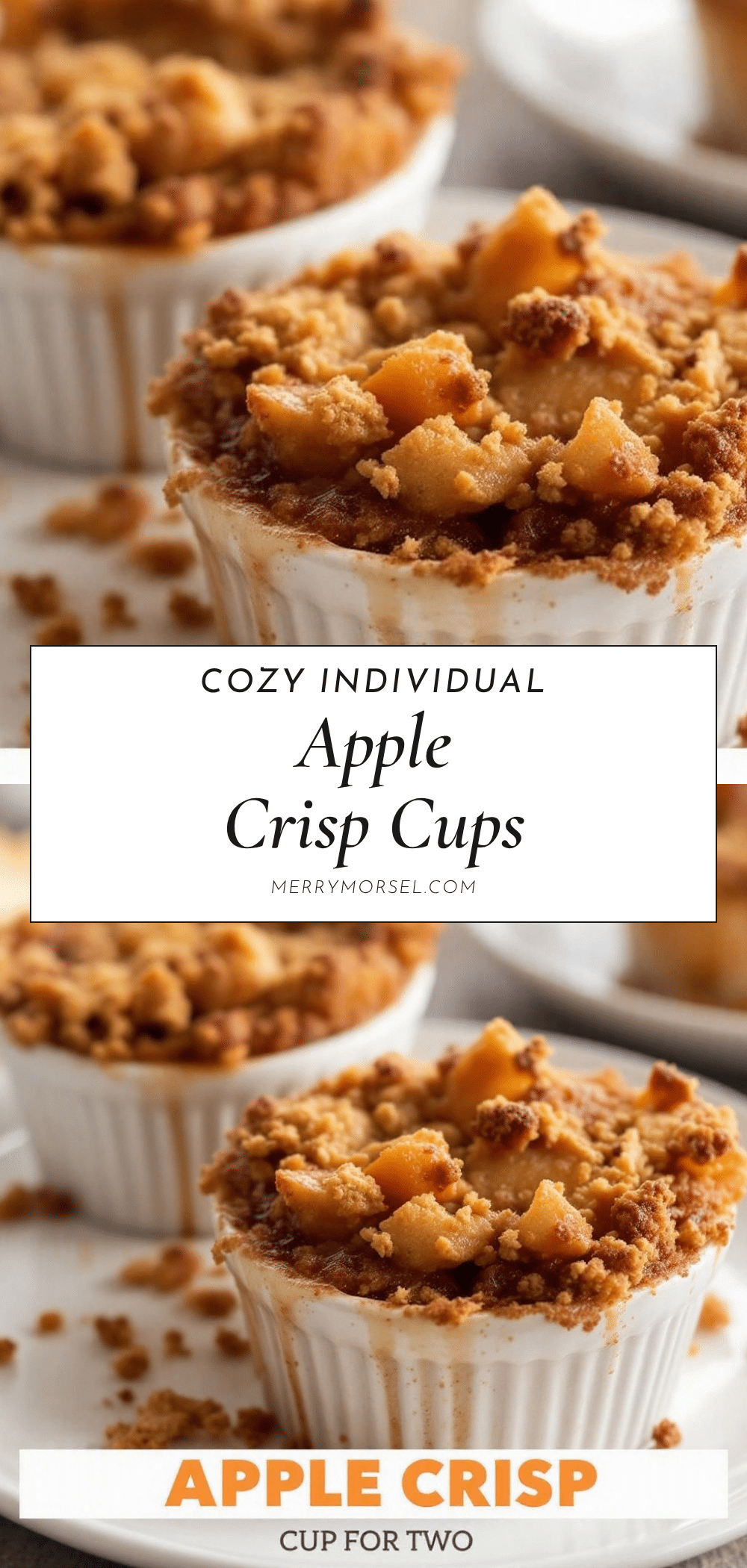 individual apple crisp cups recipe