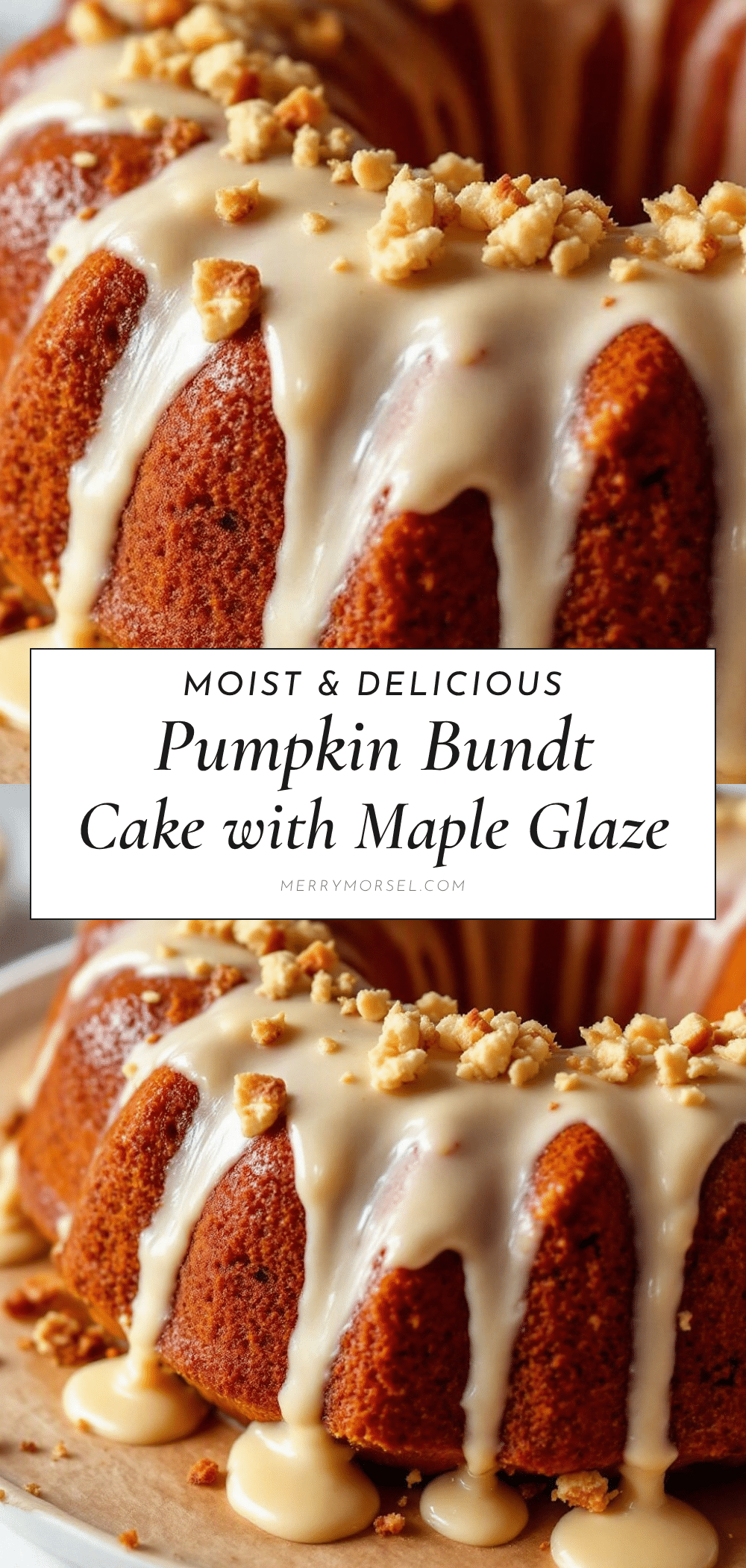 Moist Pumpkin Bundt Cake with Maple Glaze recipe
