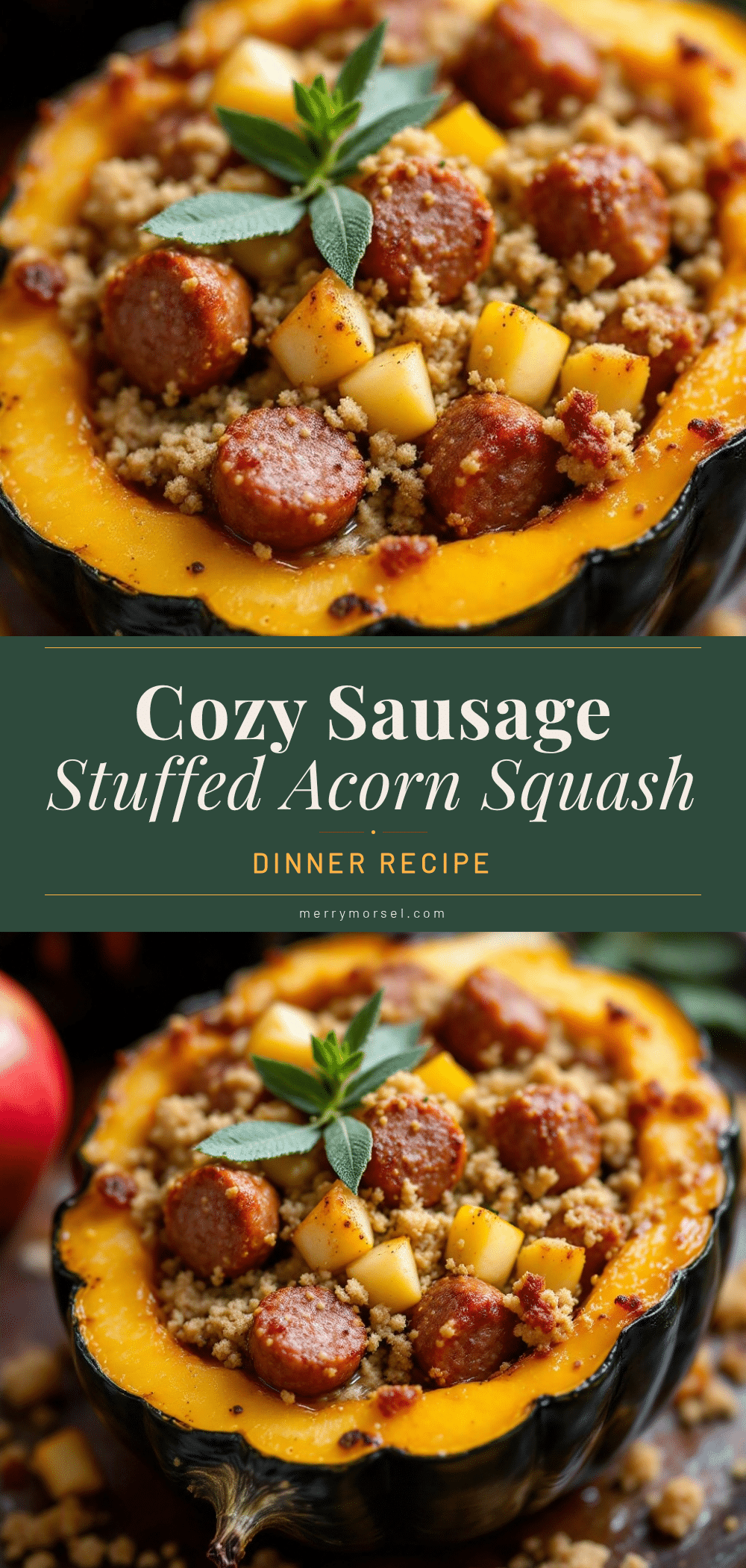 Sausage Stuffed Acorn Squash recipe